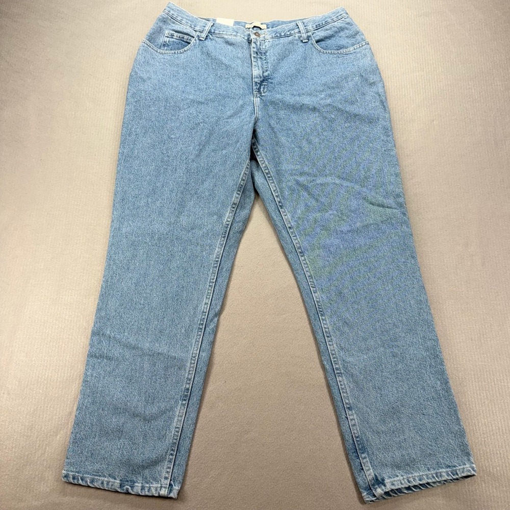 Riders by Lee Jeans Womens 20W M Blue Instantly Slims You Relaxed Straight Leg
